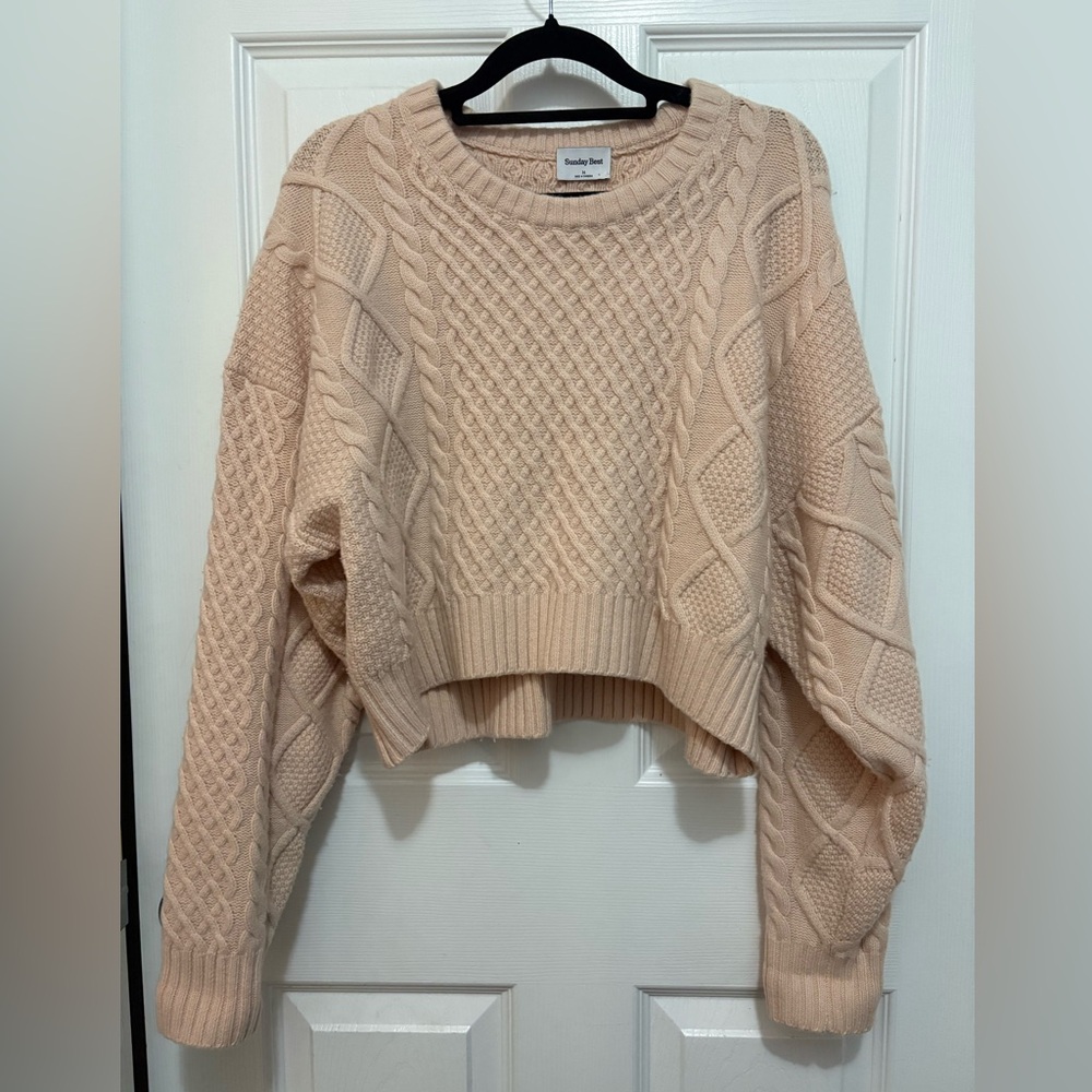 Sunday Best cropped Peggy sweater